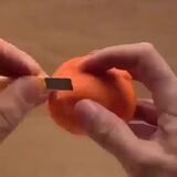 How to properly peel a tangerine