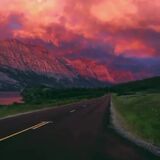 This sunset in Glacier National Park