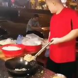 The way he serves that fried rice