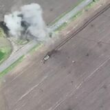 Ukraine Russian tank drives through minefield Daily Mail_1080p