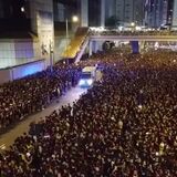 Hong Kong protesters give way to ambulance