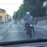 Unexpected biker