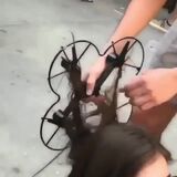 Drones are cool... until they get stuck in your hair
