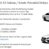 Production delay for new E Class - Page 1 - Mercedes - PistonHeads