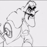 Disney animators composited a CGI robotic arm onto a hand-drawn pencil sequence of Captain Hook to test whether the two forms of animation could be seamlessly used for Long John Silver’s character in Treasure Planet.