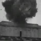 Swastika blown up by U.S. forces in Nuremberg, 1945