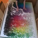 A 5000 piece puzzle done in 35 seconds. Real time: 35 hours and 29 minutes (Credits- @puzzlesbynathan)