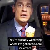 John Cena eats Ice Cream