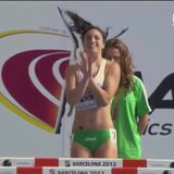 Michelle Jenneke Doing Warm Up Before competition.
