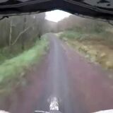 Nothing gets in the way of this dirt bike rider