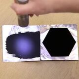 How Black Vantablack Is (absorbs about 99.965% of light)