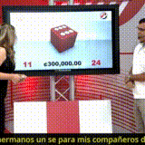 A supervisor at Costa Rica's Call Center wins 3,000,000 colones! La Rueda de la Fortuna Canal 13.
