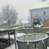 Snow in valtice south moravia czechia