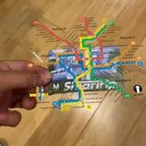 Washington DC metro pass that displays the metro map with augmented reality when you look at it with your phone or smart glasses